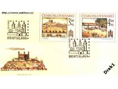 FDC 2457-8 Bratislavské motivy 1980