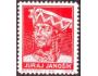 Juraj Janošík portrét 1936 ** červená nálepka (zálepka dopis