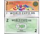 AUSTRALIA 2 Dollars 1988 WORLD EXPO UNC