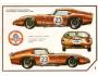 Cobra Daytona Coupe -auto, pohlednice Interpress magazinu č.