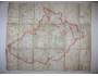 Silniční mapa Moravy a Slezska 1936