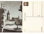 1949 České Budějovice, pohlednice s natištěnou známkou Gottw