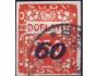 ČSR 1924 Doplatní Secesní ornament, přetisk 60/250 h, Pofis