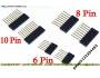 Konektor dutinková lišta pin 1x8 Female samice 11mm černá