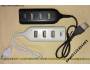 USB 1.1 Hub - 4-portový rozbočovač, 40cm, černý
