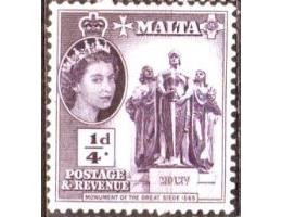 Malta 1956 Sousoší velkého vítězství 1565, Alžběta II., Mich