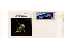 obálka kosmos USA Apolo Soyuz r.1975,prošlá,O11/18