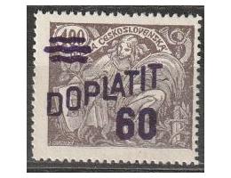 ČSR 1926 Hospodářství a věda přetisk 60/400h, Pofis č.DL46Aa