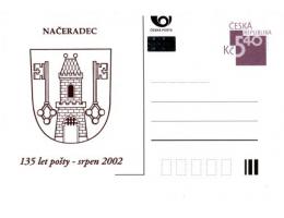 2002 Načeradec 135 let pošty, znak obce CDV B390 *