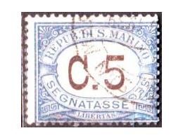 San Marino 1925 Doplatní známka, Michel č.P19 raz.