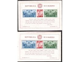 San Marino 1945 50 let vládního paláce, Michel č.Bl.4A+B **