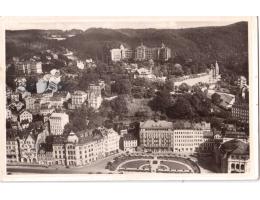 Karlovy Vary pohled z Jel.skoku celina  cca r.1952  °53600L