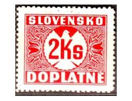 Slovensko 1939 Doplatní 2Ks, Album č.D9Xy *N vada velká slev