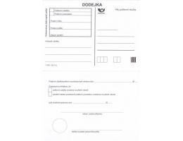 Dodejka poštovní formulář 11-061 (03-13) nepoužitý