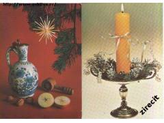 Vánoční pohlednice - Slovensko a Bulharsko