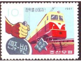 Severní Korea 1967 Vlak, Michel č.809 (*)