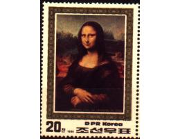 Severní Korea 1986 Mona Lisa, obraz od Leonarda da Vinci, Mi