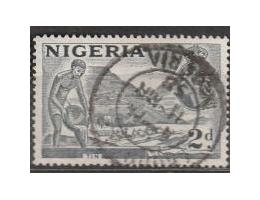 Nigerie - britská kolonie 1953 Rýžování zlata, Michel rč.75d