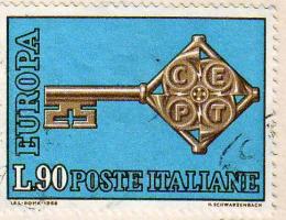 Itálie 1968 Europa CEPT, klíč, Michel č.1273 raz.