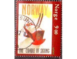 Norsko 2004 Europa CEPT, plakáty, dítě v kolébce s lyžařskou