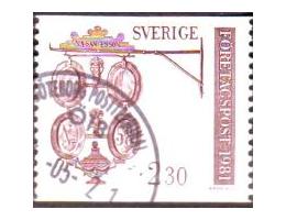 Švédsko 1981 Vývěsní štít, Michel č.1167 raz.