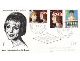 San Marino 1975 Mezinárodní rok ženy, obrazy od Franco Genti