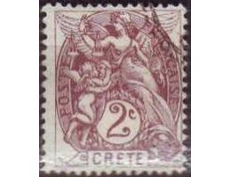 Francouzská pošta na Krétě 1902 Alegorie, Michel č.2 raz.