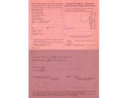 Poštovní formulář Doručenka cizina 22 (IV-1946)