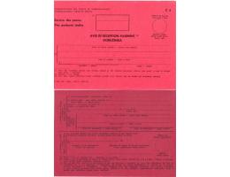Poštovní formulář Doručenka cizina 11-062 (III-1959) - KNT