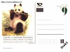 2002 Panda Llibuše a Jaromír Knotkovi Poštovní muzeum, CDV B