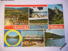 Vranovská přehrada (Znojmo) restaurace celk. pohled 70. léta