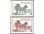 Polsko 1961 Den známky - poštovní bryčka, obraz od Jan Chelm