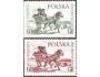 Polsko 1961 Den známky - poštovní bryčka, obraz od Jan Chelm
