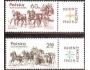 Polsko 1965 Den známky, poštovní kočáry, Michel č.1621-2 + k