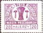 Polsko Městská pošta Przedborz 1918 Městský znak, Michel č.1