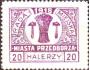 Polsko Městská pošta Przedborz 1918 Městský znak, Michel č.1