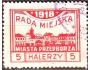 Polsko Městská pošta Przedborz 1918 Pohled na město, Michel