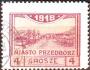Polsko Městská pošta Przedborz 1918 Pohled na město, Michel