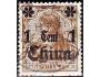 Německá pošta v Číně 1905 Přetisk na německé známce, Michel 