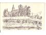 SOBĚSLAV +KOSTEL + HŘBITOV/mal.ZDENĚK /rok1930?*AE1477