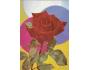 Př256) Přání - růže - barevné, 70.- 90. léta.