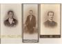 KABINETKA / 3ks /ŽENA/ MUŽ / r1900-20?*fe123