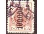 Polsko 1923 Znak - orel, přetisk hodnoty, Michel č.190 raz.