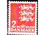 Dánsko 1946 Znak 3 lvi, výplatní známka, Michel č.290 raz.
