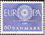Dánsko 1960 Europa CEPT, Michel č.385 raz. zuby sleva