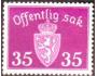 Norsko 1942 Znak Norska, služební, Michel č.D40 *N