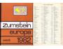 Katalog Zumstein Europa West 1982 1040 stran zachovalé, hmot