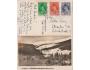 1945 Pec provizorní gumové razítko jen rok 1945 na pohlednic