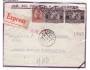 Jugoslávie - expresní dopis odeslaný z pošty v Záhřebu 1