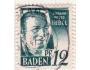 Baden - fr. zóna o Mi.0004 Hebel